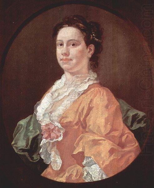William Hogarth Portrait of Madam Salter china oil painting image